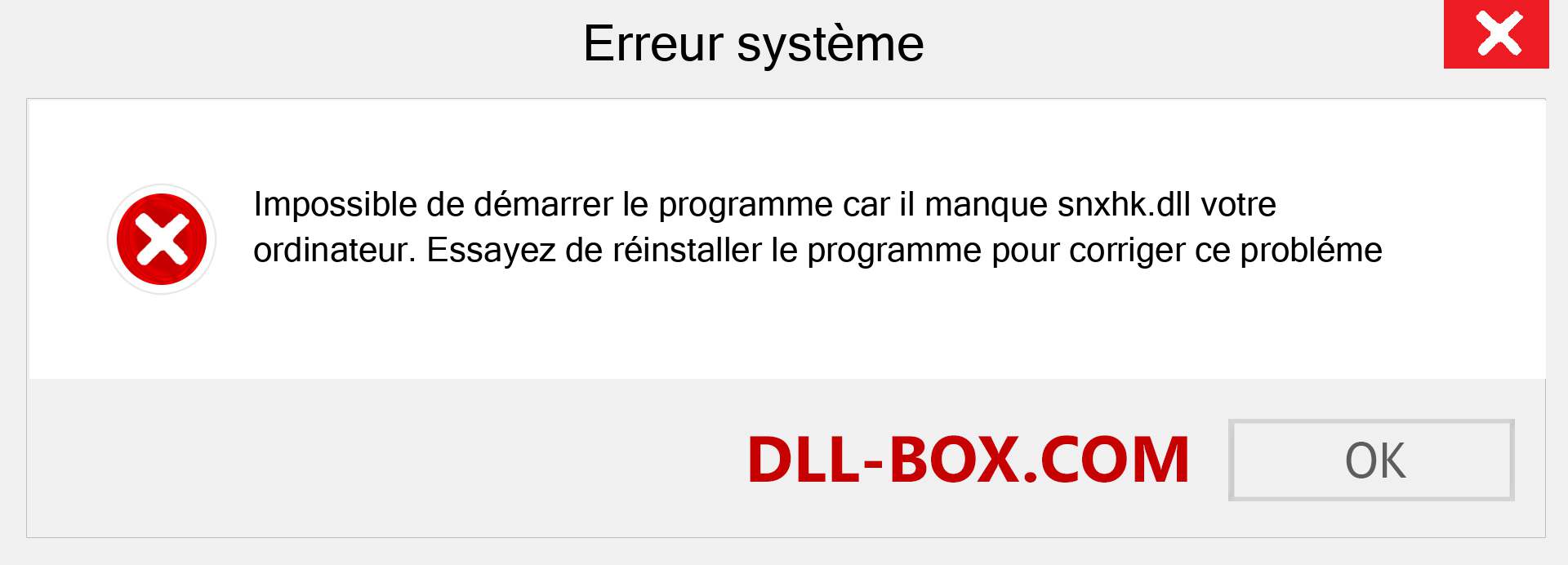 Le fichier snxhk.dll est manquant ?. Télécharger pour Windows 7, 8, 10 - Correction de l'erreur manquante snxhk dll sur Windows, photos, images